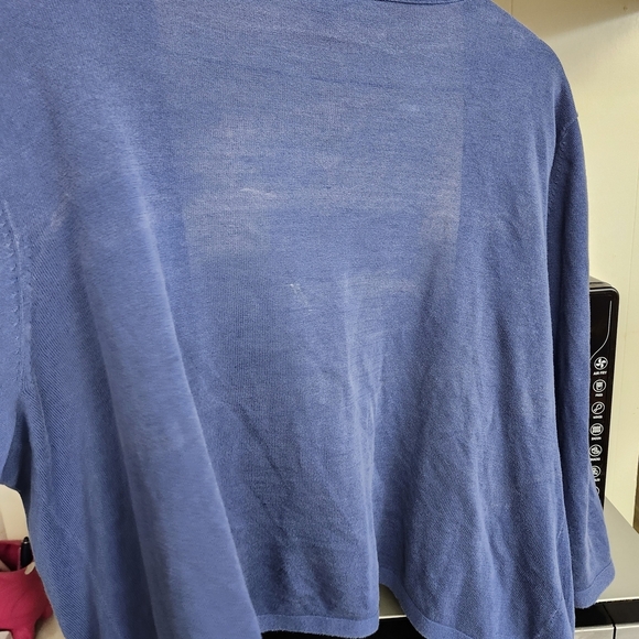 J. Jill Indigo Knit Blouse - Picture 3 of 4